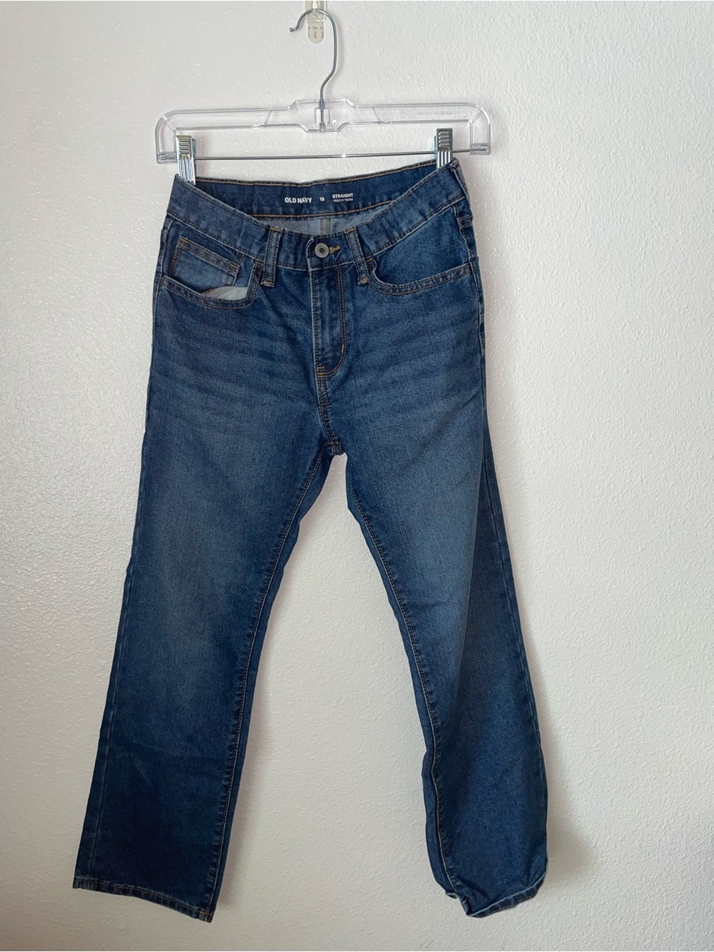 Old Navy Boy’s Straight Leg Jeans - Dark Blue Wash